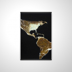 Magnetic 28 x 42 - 3D - American continent at night