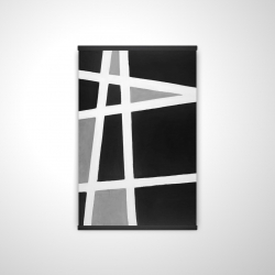 Black and white abstract shapes