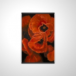 Magnetic 20 x 30 - 3D - Poppy bouquet