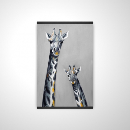 Girafes bleu acier
