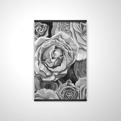 Roses en tons de gris