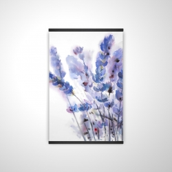 Watercolor lavender flowers