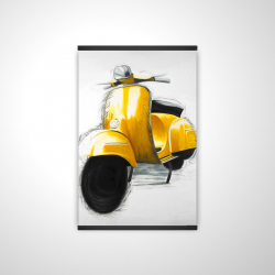 Magnetic 28 x 42 - 3D - Yellow italian scooter