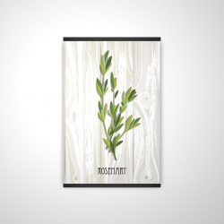 Rosemary on wood