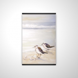 Magnetic 20 x 30 - 3D - Two sandpipers on the beach