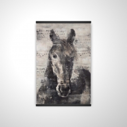 Cheval abstrait et typographie