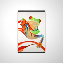 Magnetic 28 x 42 - 3D - Red-eyed frog