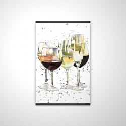 Magnetic 20 x 30 - 3D - Beautiful wine glasses