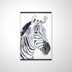 Magnetic 20 x 30 - 3D - Watercolor zebra