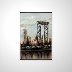 Pont de ville par un jour gris