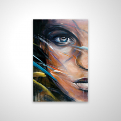 Colorful woman face