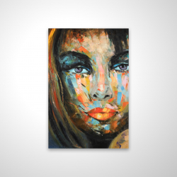 Portrait coloré de femme