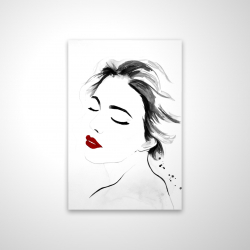 Portrait de dame sereine en noir