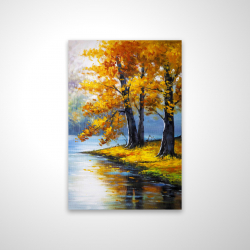 Magnetic 28 x 42 - 3D - Two trees by the lake
