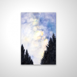 Starry sky in forest