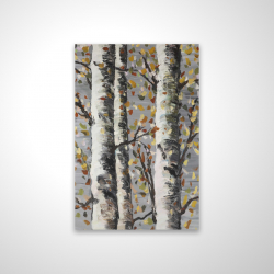 Blossoming birches