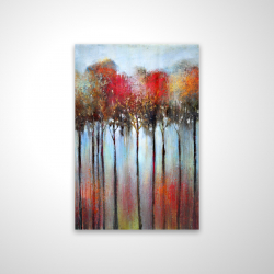 Forêt abstraite et colorée