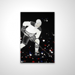Hockey player ready for action