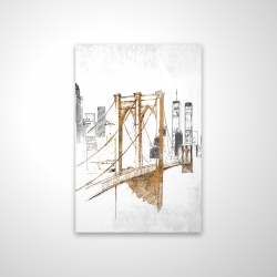 Brooklyn bridge blurry sketch