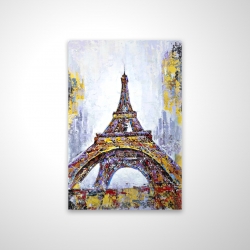 Magnetic 28 x 42 - 3D - Abstract paint splash eiffel tower