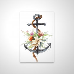 Anchor with flowers