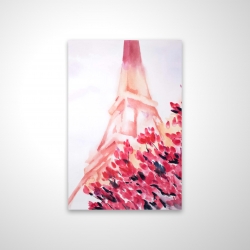 Pink eiffel tower