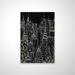 Tours d'une ville illustrative