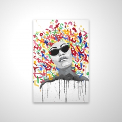 Woman street art pop