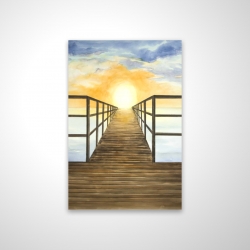 Couché de soleil dans la mer