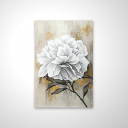 Magnétique 20 x 30 - 3D - Pivoine blanche
