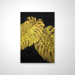 Feuille monstera doré