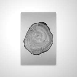 Grayscale wood log