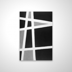 Black and white abstract shapes