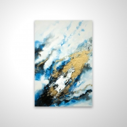 Marbre bleu et doré