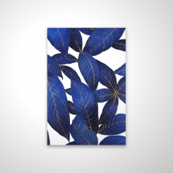 Magnetic 20 x 30 - 3D - Abstract modern blue leaves