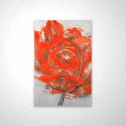 Fleur rouge abstraite