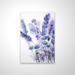 Watercolor lavender flowers