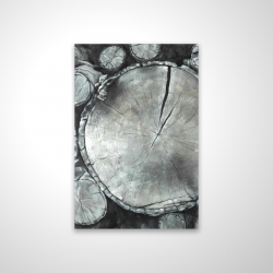 Magnétique 20 x 30 - 3D - Bûches de bois empilées