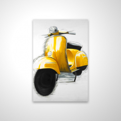 Yellow italian scooter