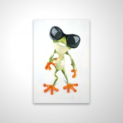 Magnetic 20 x 30 - 3D - Funny frog with sunglasses
