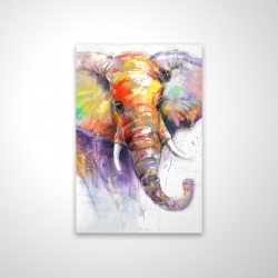 Beautiful and colorful elephant