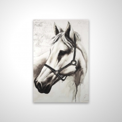 Magnetic 28 x 42 - 3D - Flicka the white horse