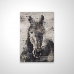 Cheval abstrait et typographie