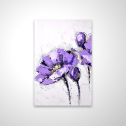 Fleurs mauves abstraites