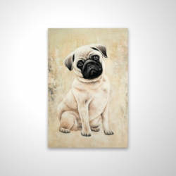 Magnetic 20 x 30 - 3D - Small pug dog
