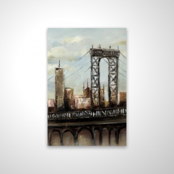 Pont de ville par un jour gris