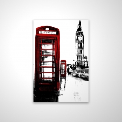 Telephone box and big ben of london