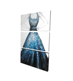 Robe bleue de princesse
