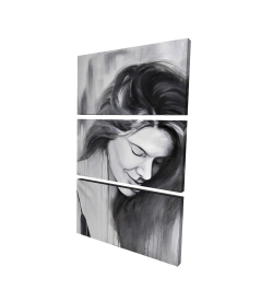 Canvas 40 x 60 - 3D - Smiling woman portrait