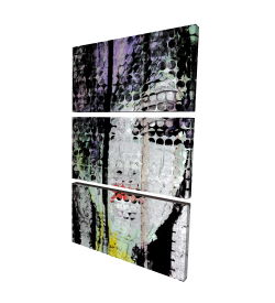 Visage de femme coloré et abstrait